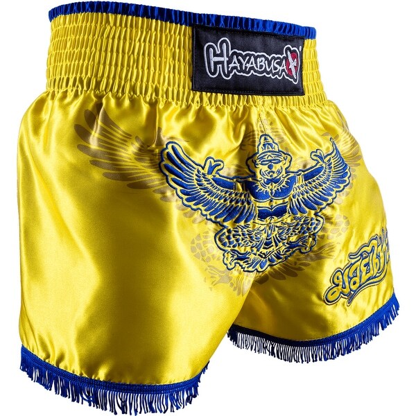 boxing mma trunks Yellow//Blue Hayabusa Garuda Muay Thai Fight Shorts