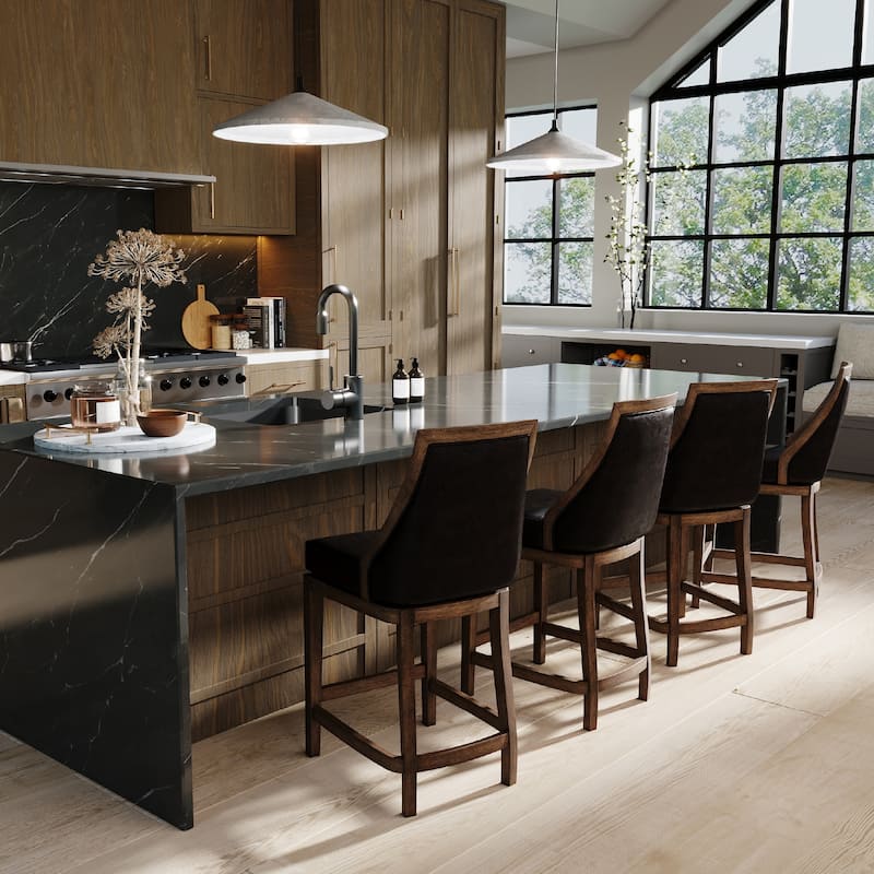 Maven Lane Vienna Swivel Kitchen Stool