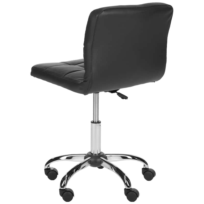 SAFAVIEH Regena Black Desk Chair - 18.3" x 21.9" x 31.5" - 18Wx22Dx32H