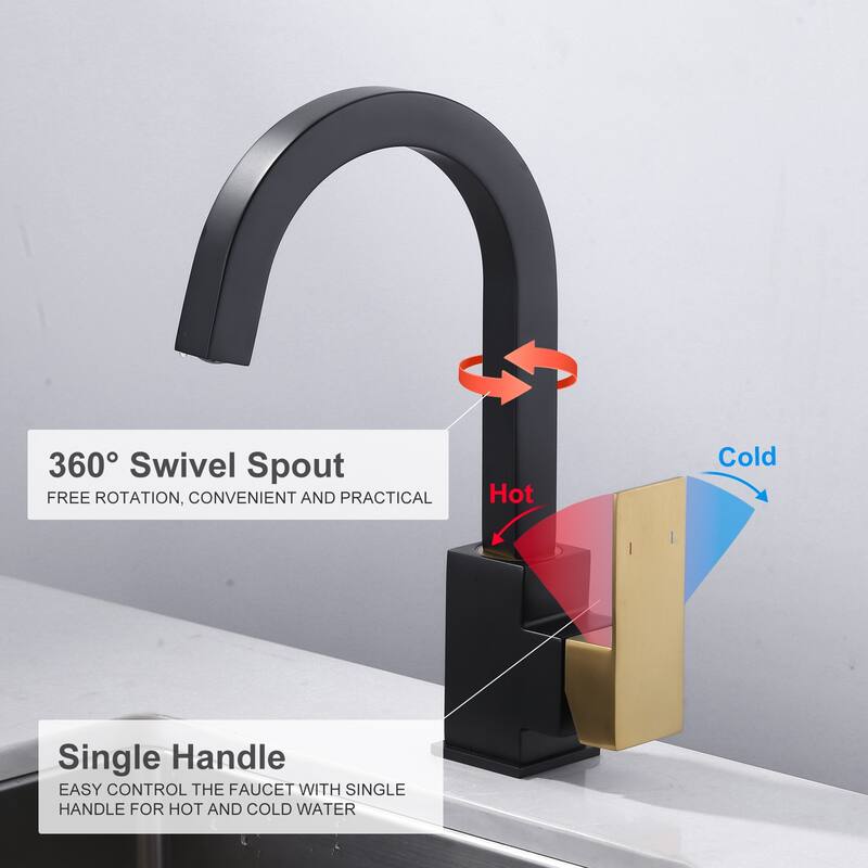 WOWOW Single-Handle Bar Faucet with Swivel Spout