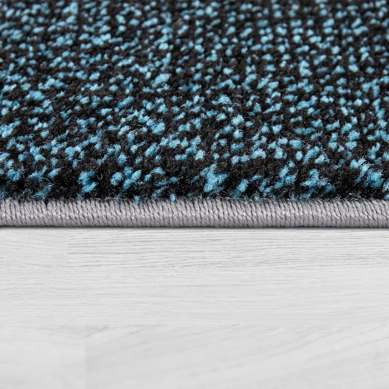 Designer Area Rug modern geometric Pattern and Contour Cut in different Colors