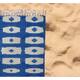 AQUARELLE BOCA Beach Blanket with Tassels By Nancy Green - 38 x 80