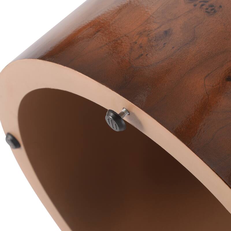 Christopher Knight Home - Mollet Modern 2-Piece Nesting Side End Table Set with Cylindrical Silhouette, Versatile Indoor Use