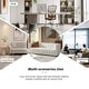 preview thumbnail 44 of 81, HULALA HOME Olinto Modern 83''W Genuine Leather Tufted Couch Sofa with Channel Back and Solid Wood Legs