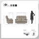 preview thumbnail 5 of 46, Fremont & Park Peperomia 3-Piece Leather Match Power Reclining Sofa Set