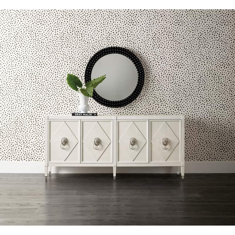 Hooker Furniture 628-85629 Melange 78" Wide Oak Accent Cabinet - Cream