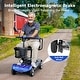 preview thumbnail 3 of 3, Folding Mobility Scooter for Adults 350W Motor 12V20AH Batteries All Terrain - Blue