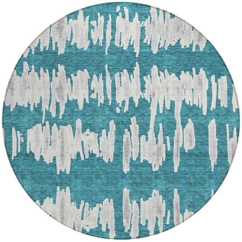 HomeRoots Striped Transitional Rectangle Outdoor Rug