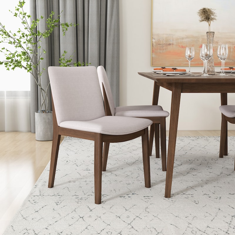 Vermont Mid-Century Modern Fabric Dining Chair (Set of 2)