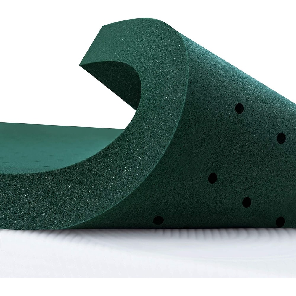 Gel-Infused Cooling Mattress Topper Memory Foam Mattress Pad