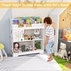 preview thumbnail 4 of 2, Kids Toy Storage Organizer with Book Shelf and Storage Cabinet - 36.5" x 12" x 39.5" (L x W x H)