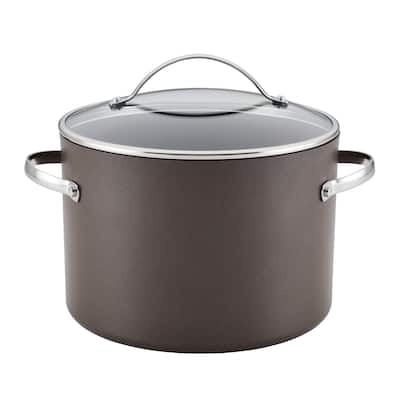 Ayesha Curry Hard Anodized Collection Nonstick Stockpot with Lid, 10qt