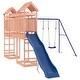 preview thumbnail 2 of 16, vidaXL Swing Set Outdoor Backyard Wooden Playground Equipment for Kids Age 3-8