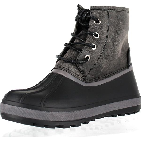 Bamboo Blizzard-05 Water Resistant Snow Boots W/ Faux Fur Lining Ankle Lace Up Boots. Opens flyout.