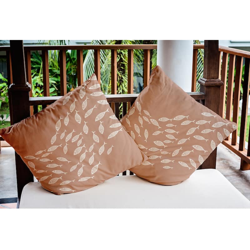 Escuela Nautical Indoor/Outdoor Throw Pillow
