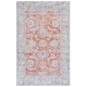 preview thumbnail 12 of 19, SAFAVIEH Tucson Erina Machine Washable Slip Resistant Shabby Chic Rug 3' x 5' - Turquoise/Rust - Rectangle
