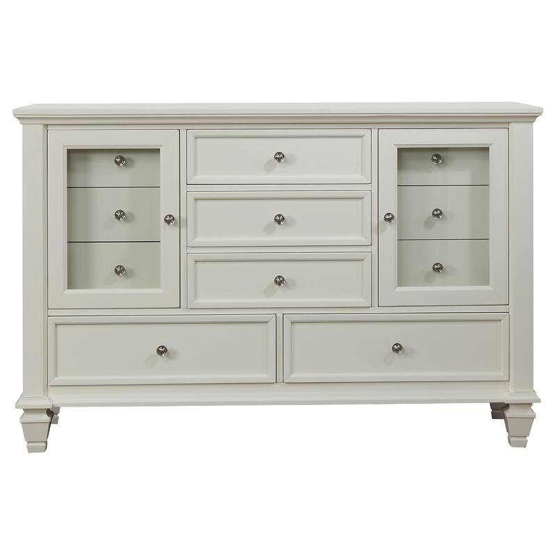 Sandy Beach 5-piece Bedroom Set with High Headboard
