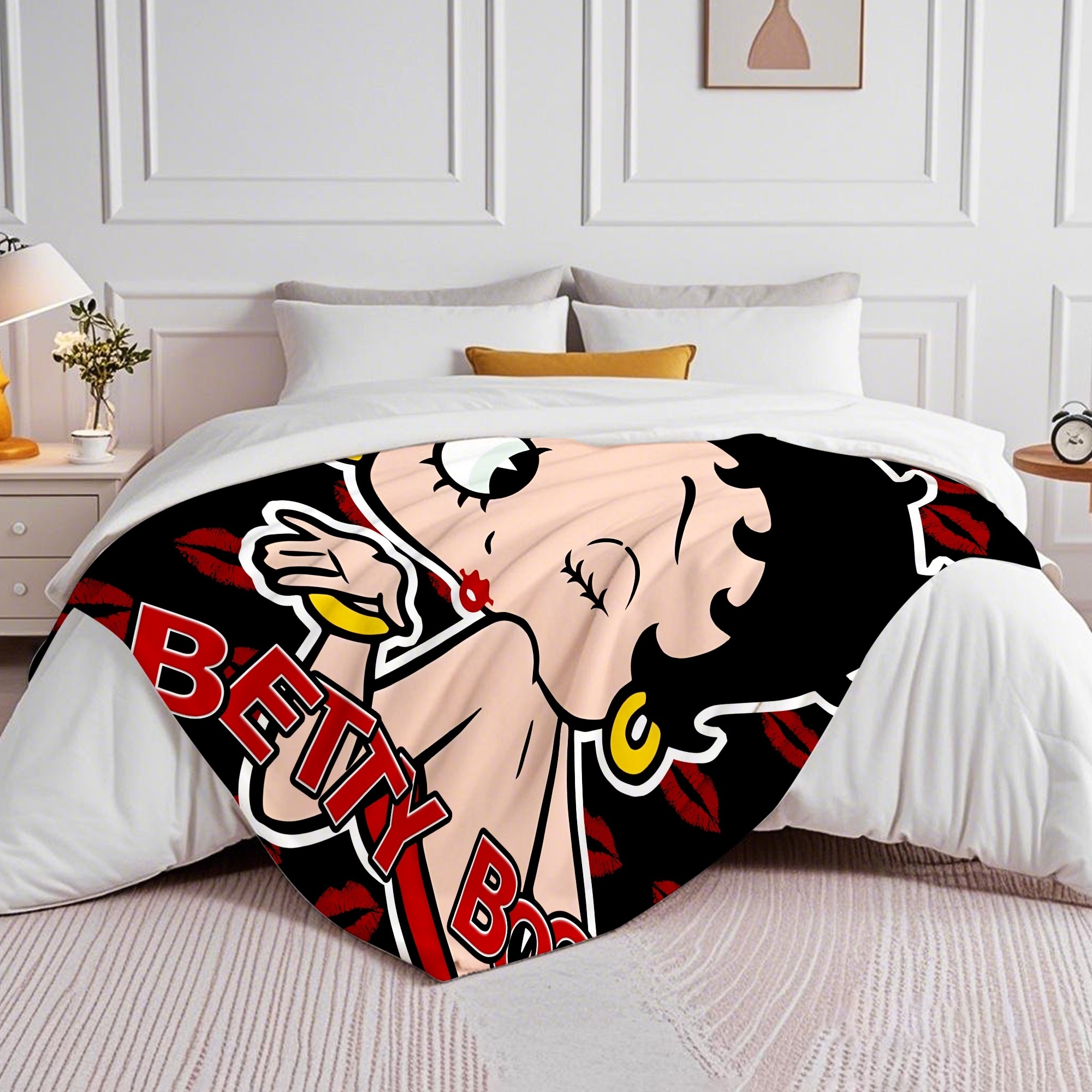 Betty Boop Super Soft Fleece Plush Throw Blanket for Couch - Picture 18 of 374