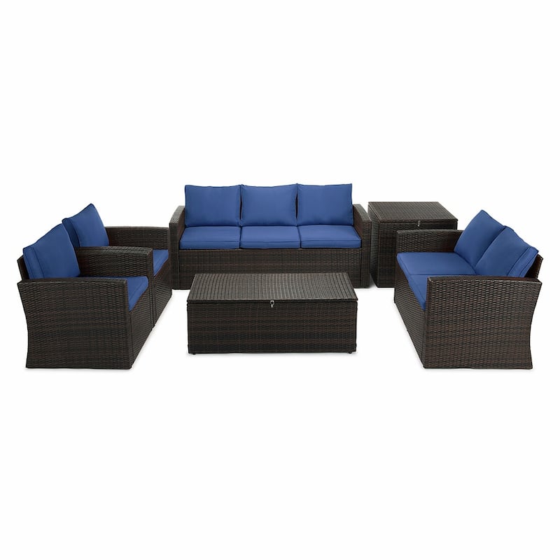 7 - Person Outdoor Seating Group with Cushions