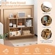 preview thumbnail 10 of 28, Costway 5-Cubby Kids Toy Storage Organizer Wooden Bookshelf Display - See Details