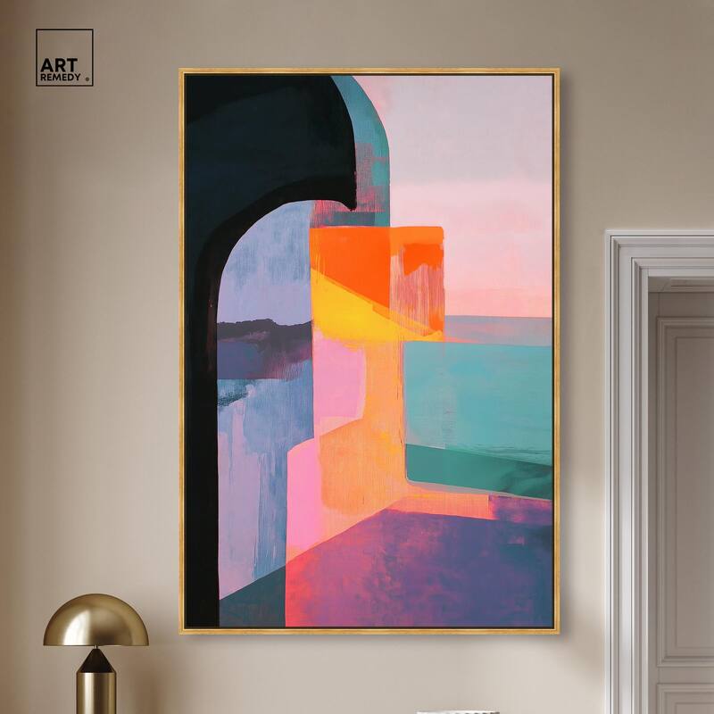 Color Blocks III Canvas by Art Remedy