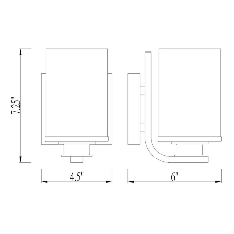 Bellevue ZBF99236 Michell 7" Tall Bathroom Sconce