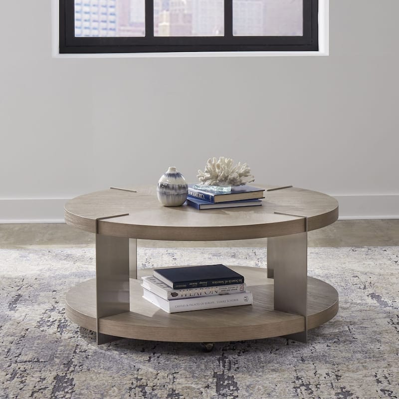 Liberty Furniture Harlow Round Cocktail Table, End Tables - Various Options - Round Cocktail Table