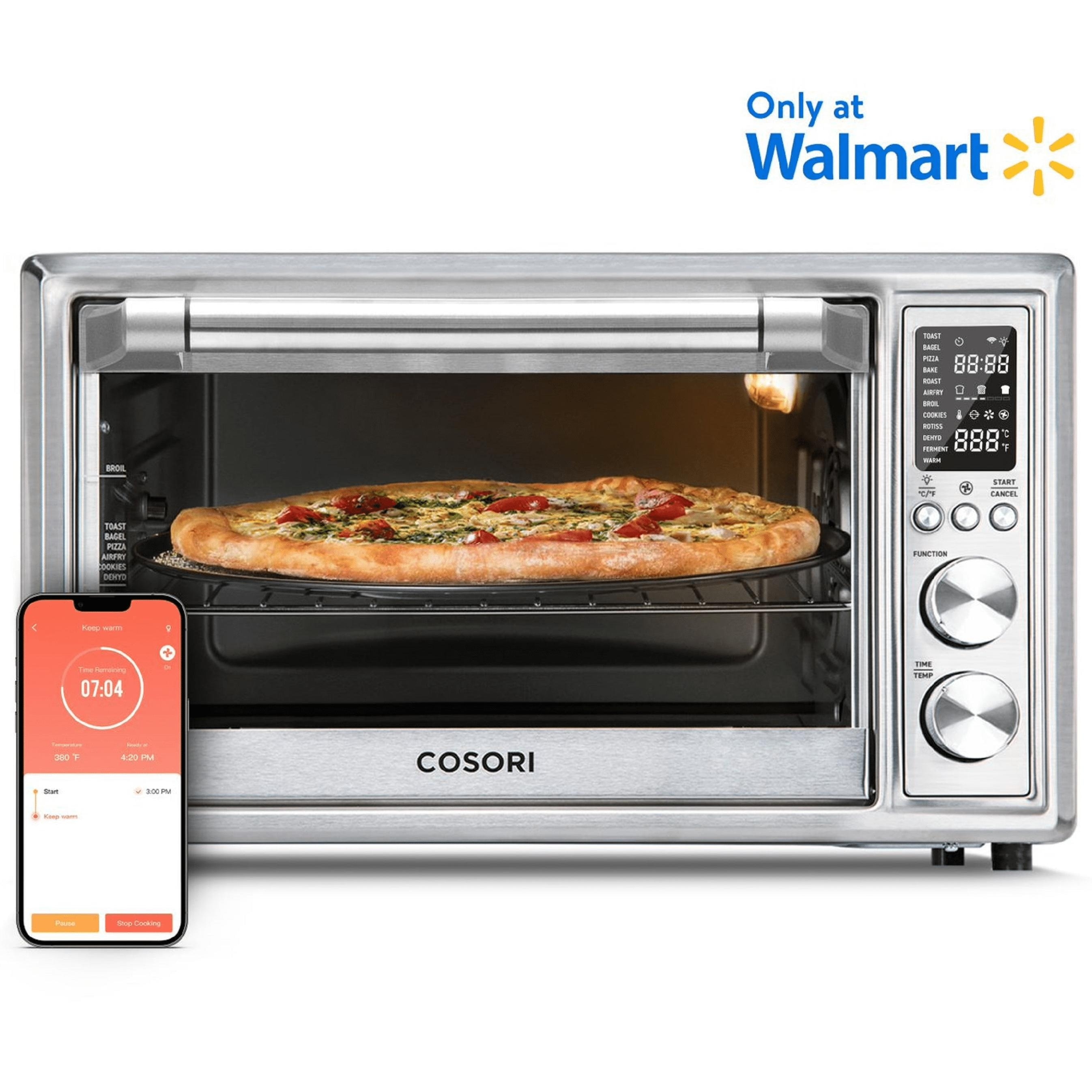 Great Choice Products Toaster Oven Air Fryer Combo, AUMATE Countertop Convection Oven, Airfryer,Knob Control Pizza Oven with Timer/Auto-Off, 4 A