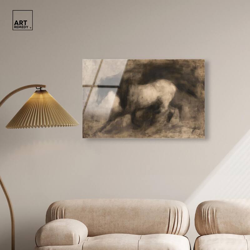 Dark Horse Acrylic by Art Remedy, Ready to Hang