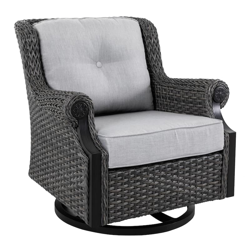 Lassen 4-Piece Outdoor Aluminum Rattan Sofa Set