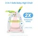 preview thumbnail 8 of 16, Baby High Chair,3 in 1 Highchair, Convertible Toddler Eating Chair for 6 Months to 6 Years, with Adjustable Tray