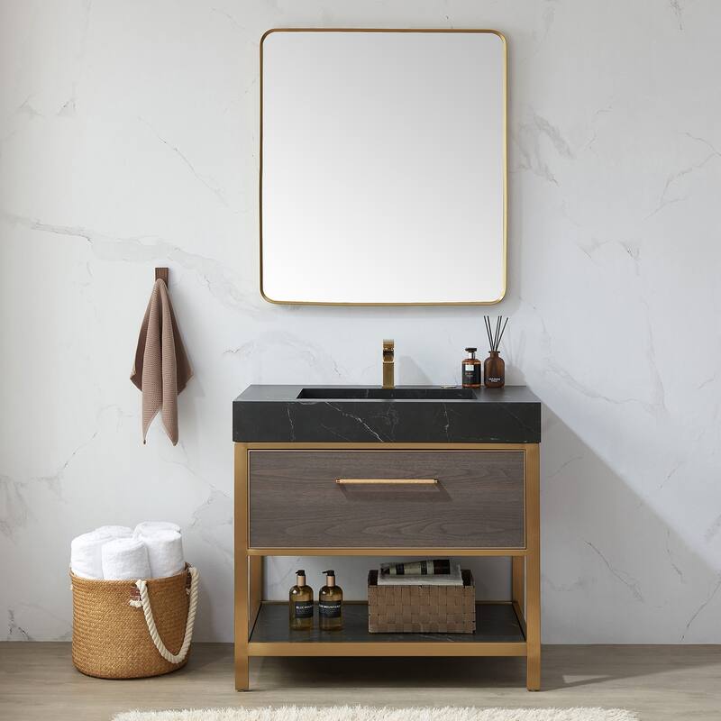 Vinnova Mutriku Rectangle Metal Wall Mirror