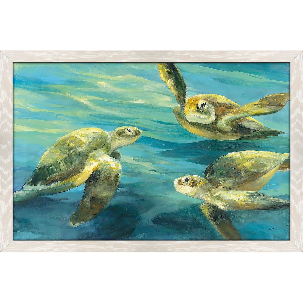 "Sea Turtles" by Julia Purinton Print on Acrylic