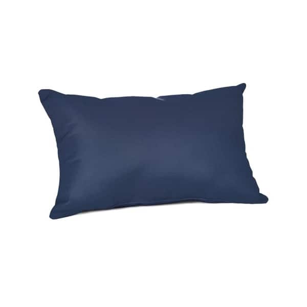 slide 2 of 46, Sunbrella 20 x 13 Solid fabric Outdoor Lumbar Throw Pillow in 23 options - 20"W x 13"H