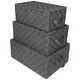 preview thumbnail 30 of 32, Woven Storage Basket Set - N/A Grey