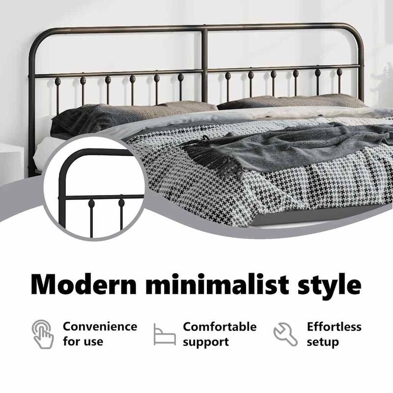 vidaXL Classic Metal Headboard