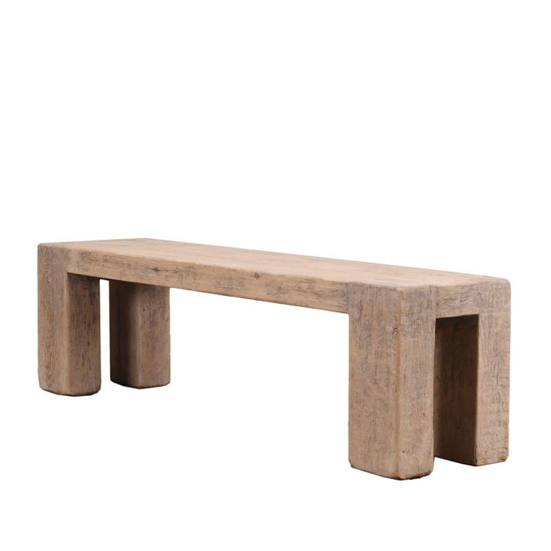 65" long Ravello Bench Weathered Natural - N/A