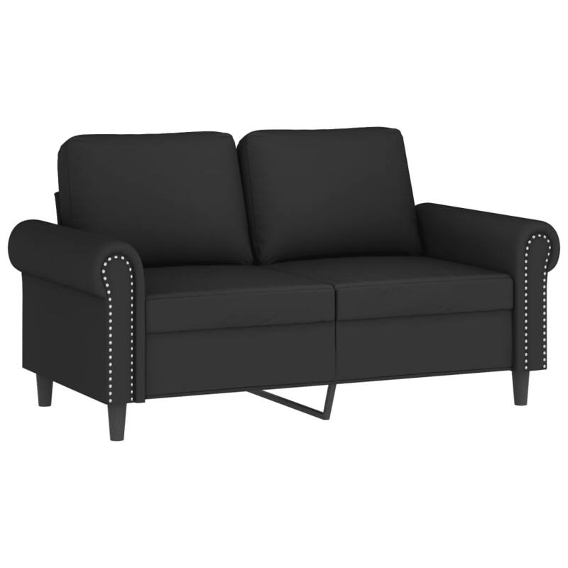 vidaXL Sofa Set Black Velvet Modern Sofa Set Rectangular - 30.3 x 83.5 x 31.5 in