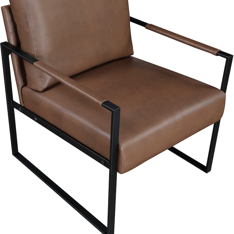 Talbot Faux Leather Accent Chair