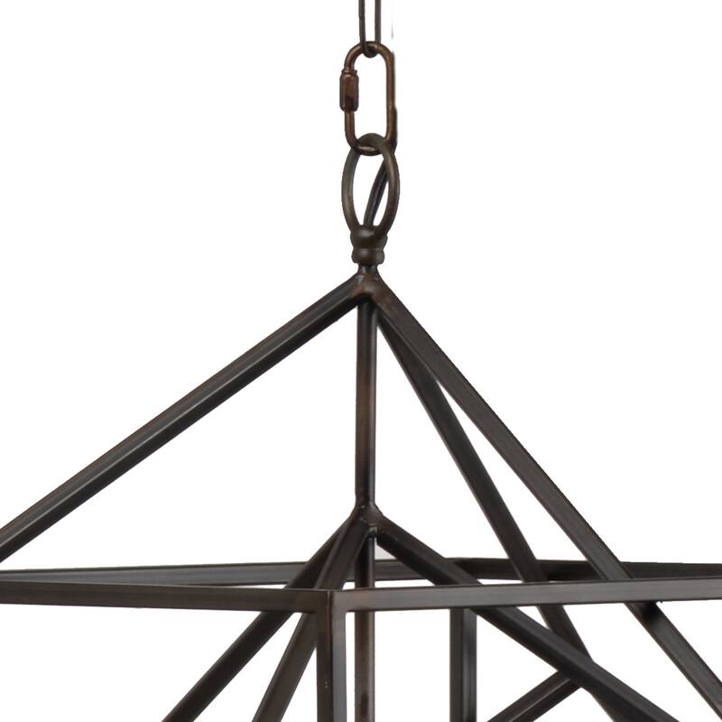 15" 3-Light Pendant Chandelier - Modern Industrial Metal & Glass - Kitchen Island Lighting - Chrome Finish - 25