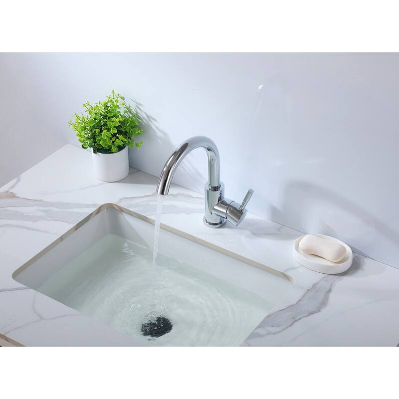 Indigo Home Single Hole Single Handle Bathroom Faucet