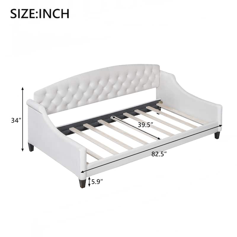 Modern Luxury Tufted Button Daybed