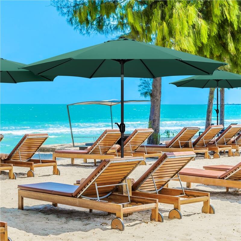 Yaheetech 10FT Patio Umbrella Outdoor Umbrella for Garden, Deck, Backyard, Pool, Beach