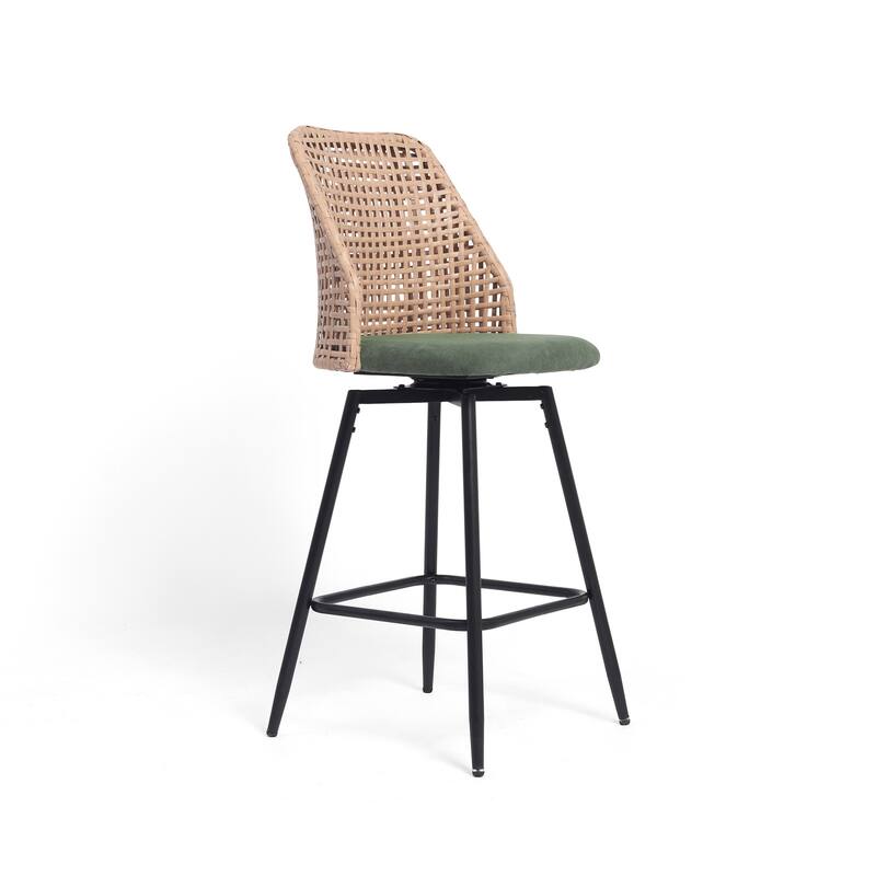 28.7"H Swivel Bar Stools/ Counter Stools with Metal Legs