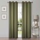 preview thumbnail 39 of 129, Superior Solid Machine Washable Room Darkening Grommet Curtains, Set of 2 42" x 108" - Olive Green