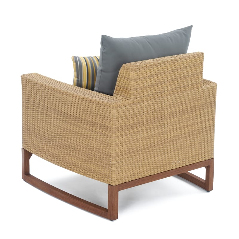 Mili 5 Piece Sunbrella Outdoor Patio Club Chair & Ottoman Set