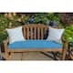 Sunbrella Solid Fabric 1-Piece Indoor/Outdoor Bench Cushion, 48"W x 18"L