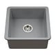 preview thumbnail 14 of 13, Houzer PTB-2020 Platus 19-1/8" Undermount Single Basin Fireclay Bar Gray
