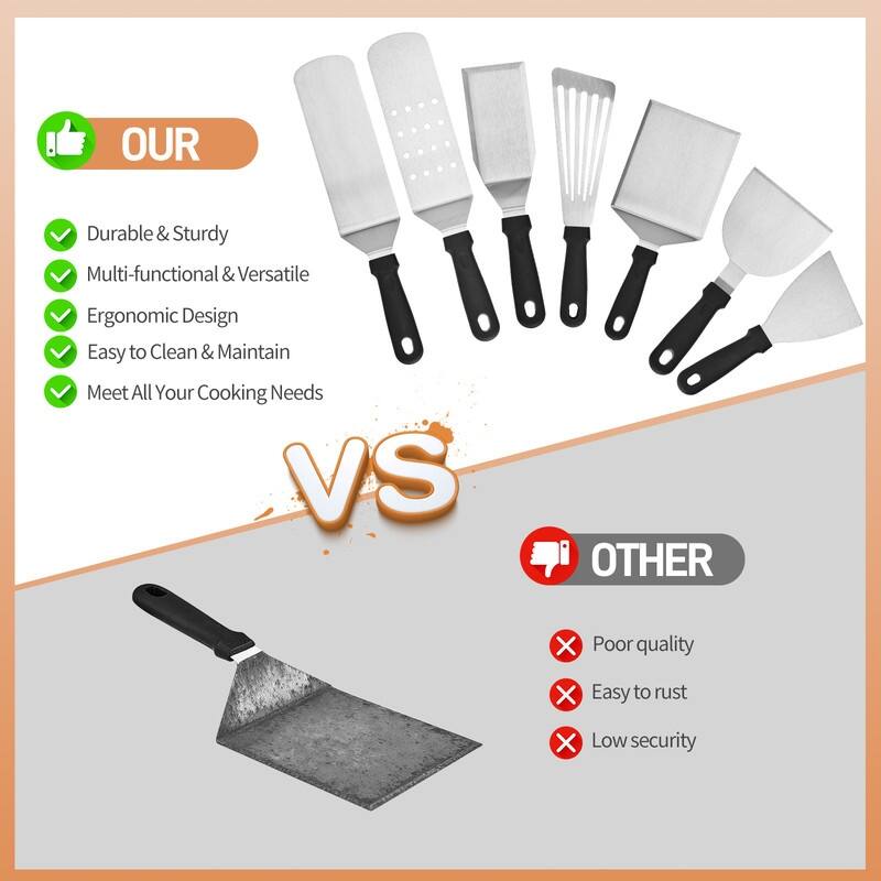 19 Pcs Stainless Steel Teppanyaki Grill Tool Set Outdoor Camping Cookware Set - 19 PCS