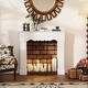 preview thumbnail 8 of 6, Fireplace Mantel, Freestanding Fireplace Surround with Leg for Electric Fireplaces